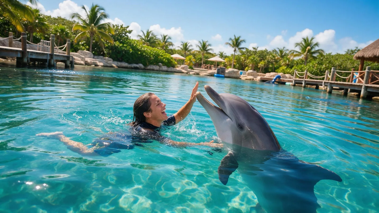 Nado con delfines en la Riviera Maya · Tour a Cancún con Transtour