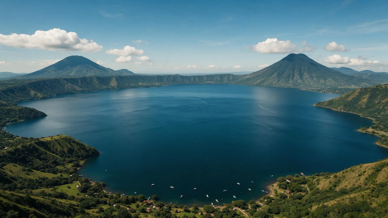 Lago de Coatepeque de día · Tour a El Salvador con Transtour