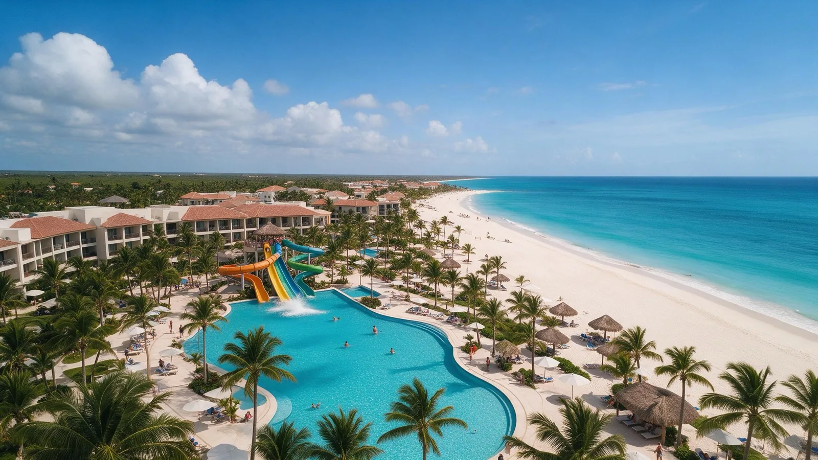 Playa Blanca Resort y la playa vistos desde el aire · Tour a Panamá Playa con Transtour