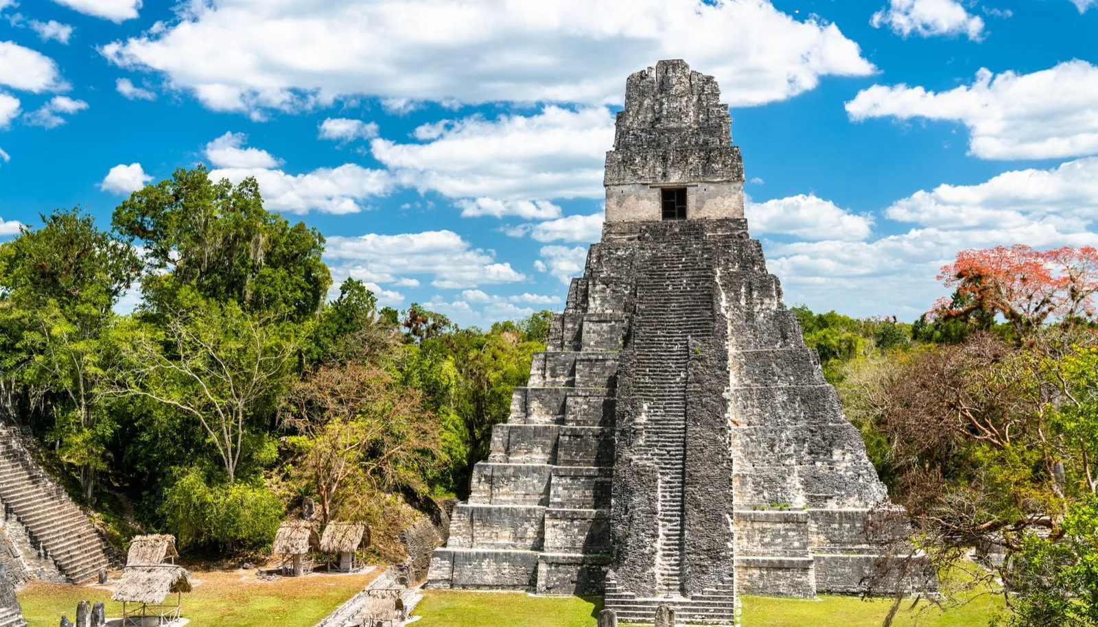 Templo del Gran Jaguar en la Gran Plaza de Tikal, de día · Tour a Tikal · Guatemala Premium con Transtour